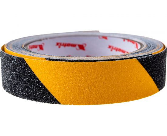 Клейкая противоскользящая лента MATRIX, черно-желтая, 25 мм х 5м, 88717 – изображение 2