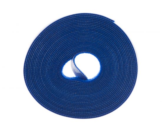 Лента (липучка) в рулоне Hyperline WASNR-5x9-BL ширина 9 мм, длина 5 м, синяя 401704 – изображение 2