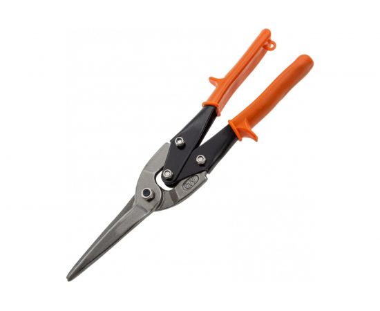 Ножницы по металлу SPARTA, удлиненные, 290 мм, пряморежущие, обрезиненные рукоятки 783165 – изображение 2