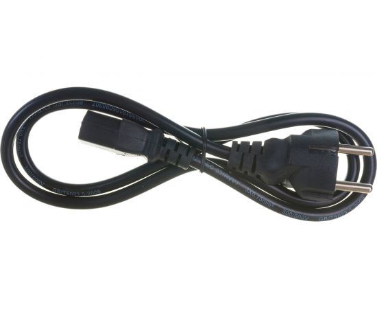 Кабель питания ExeGate Power PC-1P Евровилка Schuko- С13 VDE-250V-3х0.5-CU 6A черный 1.0м 280640 – изображение 2