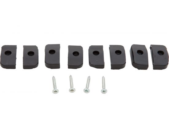 Барная пружинная петля двойного действия ALDEGHI LUIGI SPA 155х27х40 мм, цвет: матовый чёрный, к-т: 2 шт + монтажный набор 87NO155-40 – изображение 2