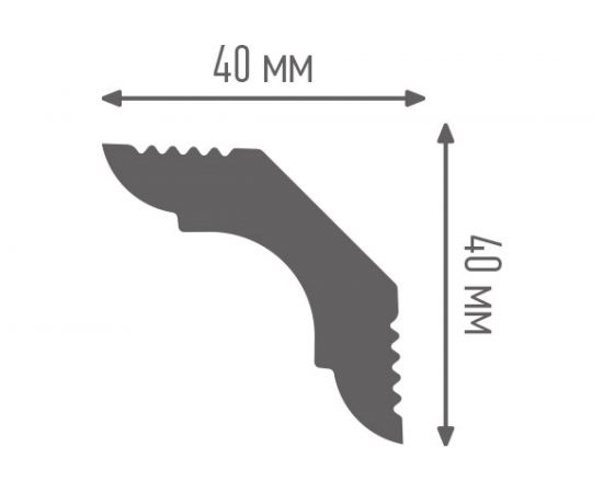 Плинтус ПЛИНТЭКС E 40/40 24607086051102 – изображение 2