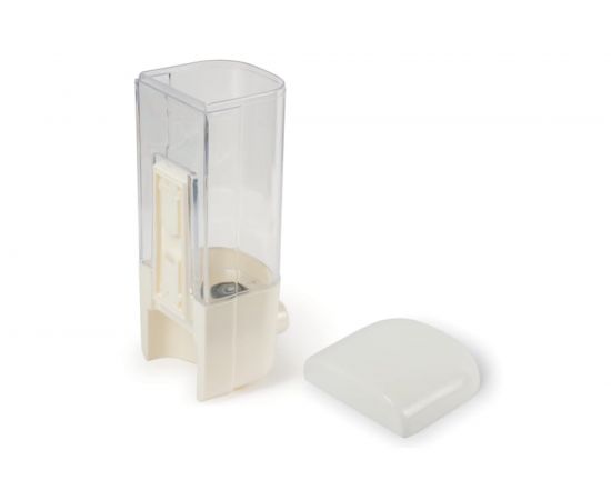 Диспенсер для жидкого мыла ЛАЙМА наливной, 0,5 л, ABS-пластик, белый, 601792 – изображение 3