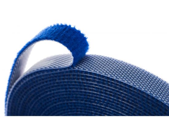 Лента (липучка) в рулоне Hyperline WASNR-5x9-BL ширина 9 мм, длина 5 м, синяя 401704 – изображение 3