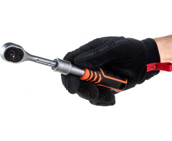 Телескопическая трещотка AV Steel 1/4 72 зубца 190-225мм AV-508670 – изображение 3