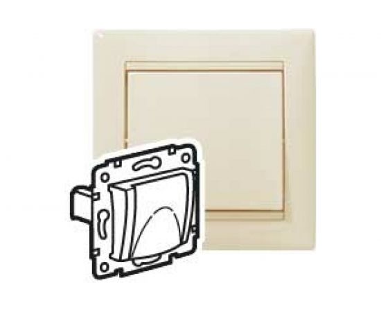 Одноместная розетка Legrand, Valena с крышкой и заземлением, крем 774322 695614 – изображение 3