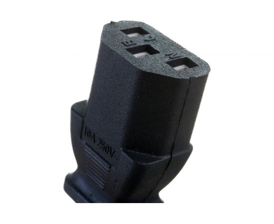 Кабель питания ExeGate Power PC-1P Евровилка Schuko- С13 VDE-250V-3х0.5-CU 6A черный 1.0м 280640 – изображение 3