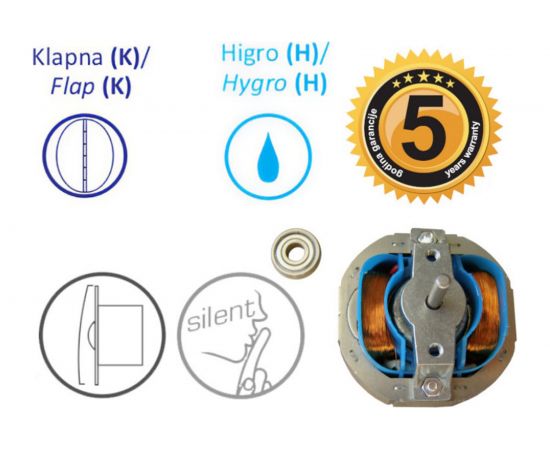 Вентилятор MTG A120SXS-T темное дерево+клапан, гигротаймер 32891 – изображение 3
