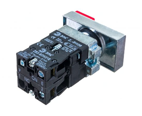 Кнопка управления ЭРА LAY5-BW8465 I-O, сдвоенная, с подсветкой, 20/200/3200 Б0045628 – изображение 3