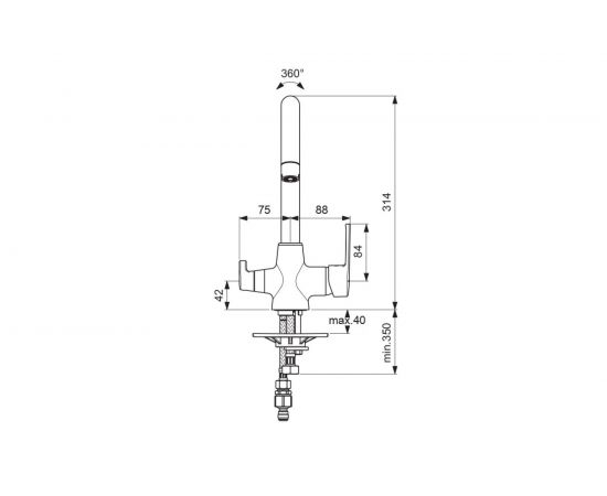 Смеситель для кухонной мойки VIDIMA Уно BA356AA – изображение 3