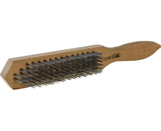 Металлическая ручная щетка SITOMO 290, 6-рядная ЭКОНОМ 866844 – изображение 4