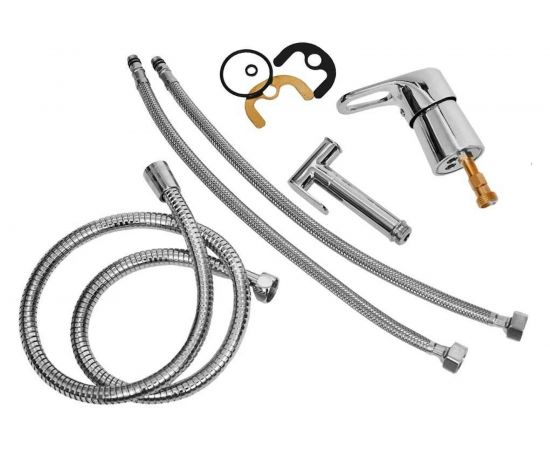 Смеситель с гигиеническим душем для унитаза WISENT хром, псевдо-биде W5221 – изображение 4