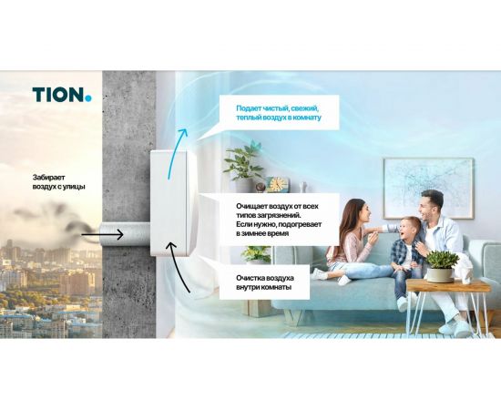 Приточный очиститель воздуха TION бризер 4S Family 00-10027941 – изображение 4