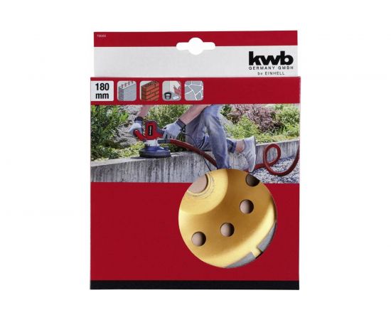 Тарелка шлифовальная алмазная kwb 180 мм Einhell 726855 – изображение 4