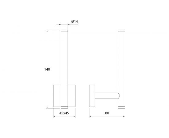 Держатель запасного рулона туалетной бумаги латунь IDDIS Edifice ID EDISBS0i43 – изображение 5