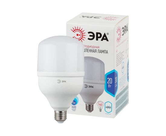 Светодиодная лампа ЭРА LED smd POWER 20W-4000-E27 Б0027001 – изображение 5