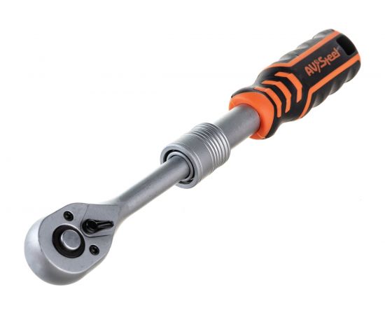 Телескопическая трещотка AV Steel 1/4 72 зубца 190-225мм AV-508670 – изображение 6