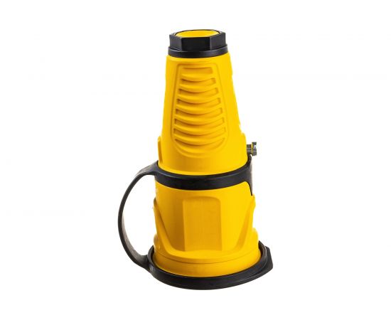 Кабельная розетка PCE 16A 220V 2P+E IP54 с крышкой, корпус желтый, крышка и маркер черный 2511-es – изображение 7