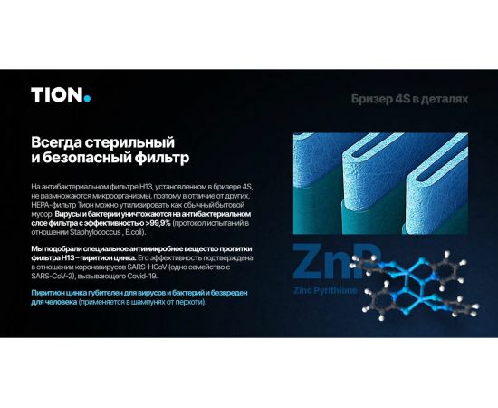 Приточный очиститель воздуха TION бризер 4S Family 00-10027941 – изображение 10