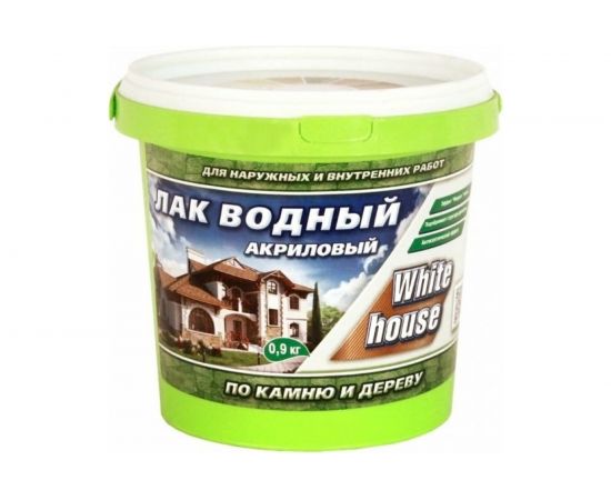 Водный лак по камню и дереву White House (белый; 0.9 кг) 14462 
