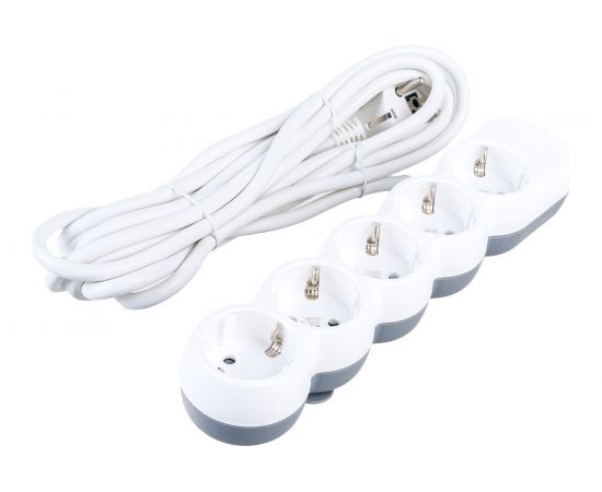 Удлинитель IEK, У05 5 мест 2P+PE/5м 3х1,5мм2 16А/250В UNO WYP53-16-05-05-Z 