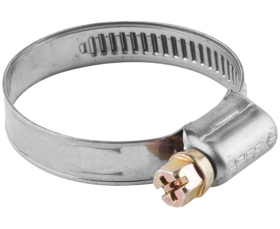 Хомуты Зубр ЭКСПЕРТ нерж. сталь накатная лента 9мм 16-25мм 5шт 3787-16-25 