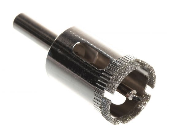 Коронка с центрирующим сверлом по стеклу и керамике (22х55 мм) Vertextools 336-22-55 