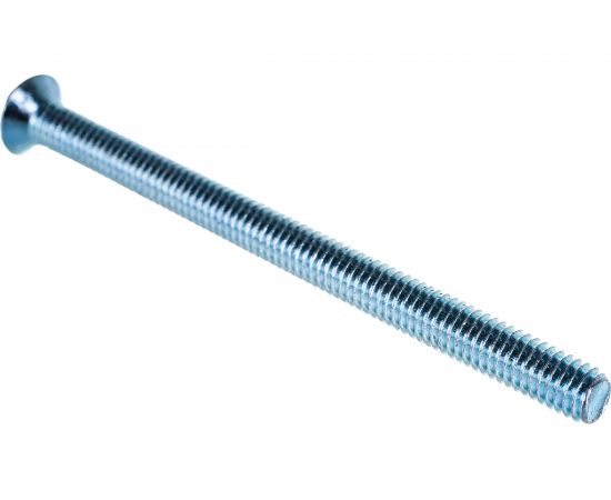 Винт Tech-Krep DIN965 с потайной головкой, оцинкованный М6х80 4 шт - пакет 103006 – изображение 2