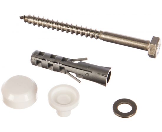 Комплект крепления для унитаза ГОСКРЕП 8х40 с белой заглушкой 2 шт. 9-0016550 – изображение 2
