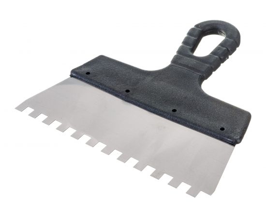 Фасадный зубчатый шпатель (нержавеющая сталь, 200мм, зуб.8x8мм) РемоКолор Мастер 12-8-200 – изображение 2