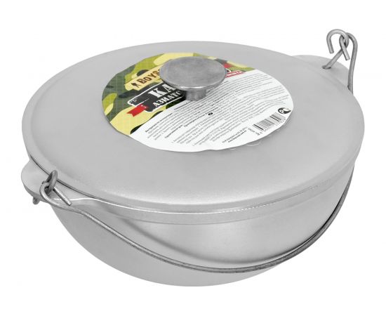 Литой алюминиевый казан с крышкой BOYSCOUT 4 л, азиатская чаша 61365 – изображение 2