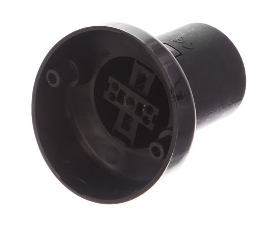 Патрон ПАН ЭЛЕКТРИК E27 настенный, гладкий, черный 24536 0 – изображение 2