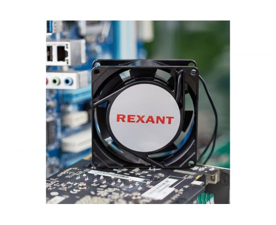 Осевой вентилятор для охлаждения REXANT RX 80х80х25 220 В 72-6080 – изображение 2