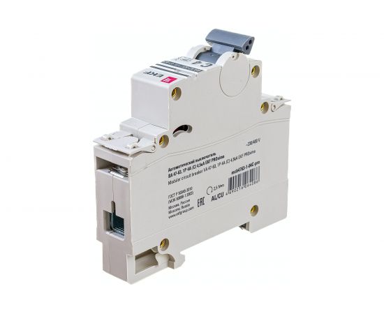 Автоматический однополюсный выключатель EKF 4А С ВА47-63 4.5кА PROxima SQmcb4763-1-04C-pro – изображение 2
