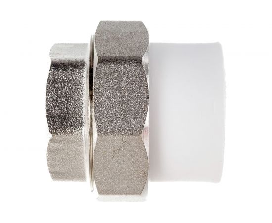 Комбинированная муфта СТМ ПЛАСТ PP-R, разъемная, с внутренней резьбой, DN 25х3/4" CPRF2534 – изображение 2