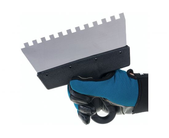 Фасадный зубчатый шпатель (нержавеющая сталь, 200мм, зуб.8x8мм) РемоКолор Мастер 12-8-200 – изображение 3