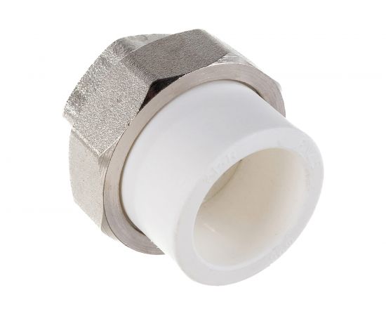 Комбинированная муфта СТМ ПЛАСТ PP-R, разъемная, с внутренней резьбой, DN 25х3/4" CPRF2534 – изображение 3