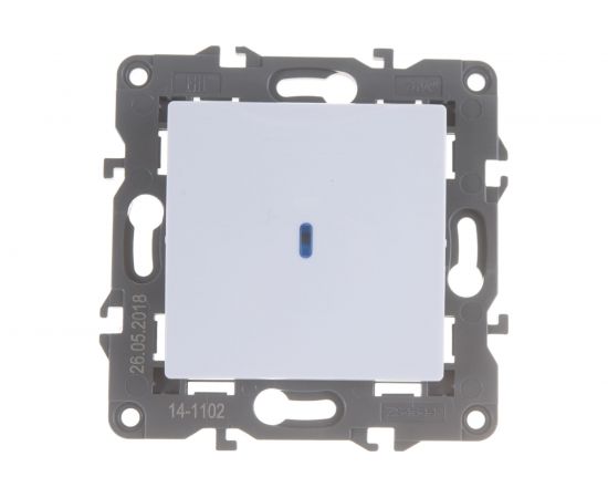 Выключатель с подсветкой ЭРА 14-1102-01 10АХ-250В, IP20, Elegance, белый Б0034215 – изображение 3