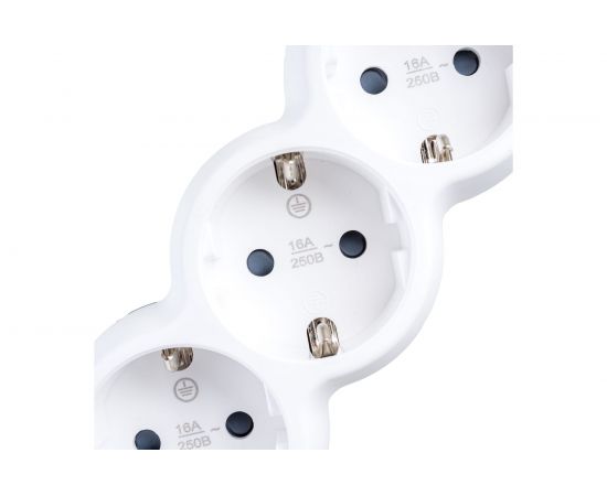 Удлинитель IEK, У05 5 мест 2P+PE/5м 3х1,5мм2 16А/250В UNO WYP53-16-05-05-Z – изображение 4