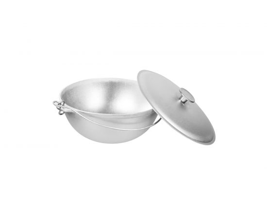 Литой алюминиевый казан с крышкой BOYSCOUT 4 л, азиатская чаша 61365 – изображение 4