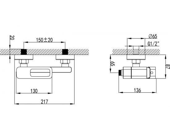 Смеситель для ванны IDDIS Slide черный SLIBL00i02WA – изображение 5