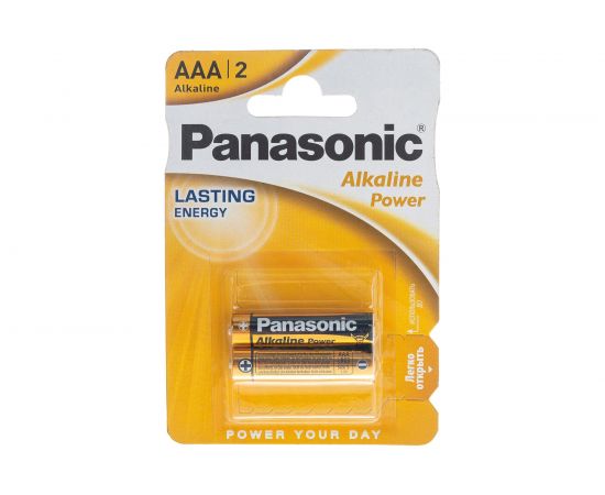 Щелочная батарейка LR03 AAA Alkaline 1.5В бл/2 Panasonic 5410853042907 