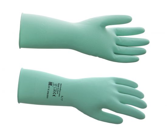 Латексные многоразовые перчатки HQ Profiline, зеленые, р-р XL 73589 