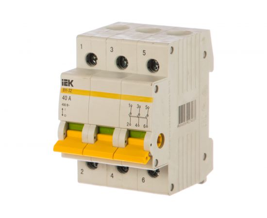 Выключатель нагрузки IEK ВН-32 40А/3П ИЭК MNV10-3-040 