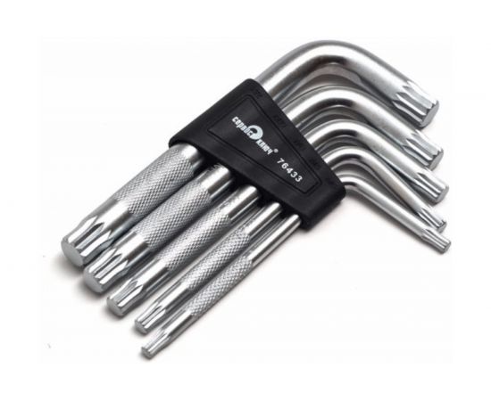 Набор Г-образных звездочек сплин 5 предметов СЕРВИС КЛЮЧ PROFFI 76433 