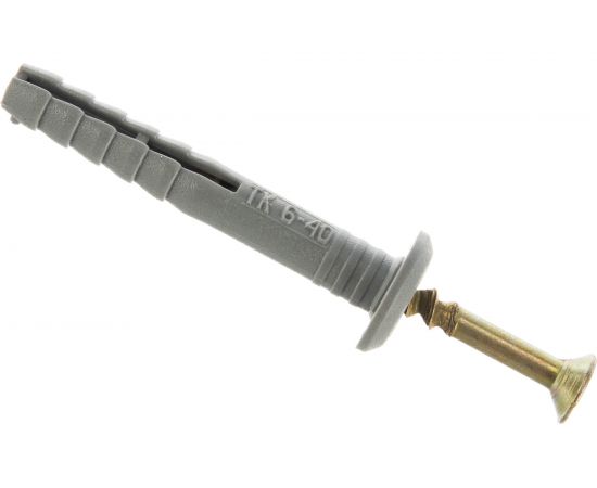 Дюбель-гвоздь с грибовидным бортиком крепежная техника 6x40, 150 шт 470910 БК 