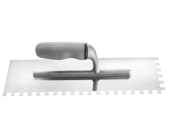 Гладилка HARDY серия 31 нерж. сталь, 38x10см, зубчатая 8x8мм 0800-313808 