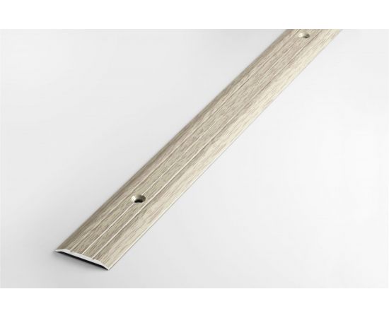 Порог прямой алюминиевый (25 мм; 0.9 м; декоративный; дуб беленый) Лука 00000001461 