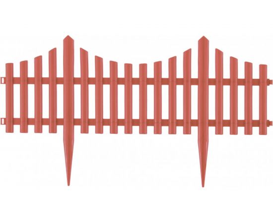 Декоративный забор PALISAD Гибкий, 24 х 300 см, коралловый 65018 