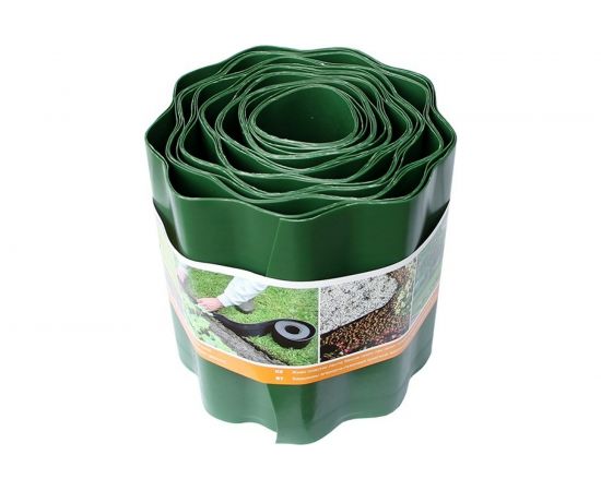 Бордюрная лента Протэкт ГОФРА, 9 м, хаки Б-20/9 х 